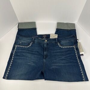 NYDJ Alina Wide Cuff Ankle Jeans NWT
